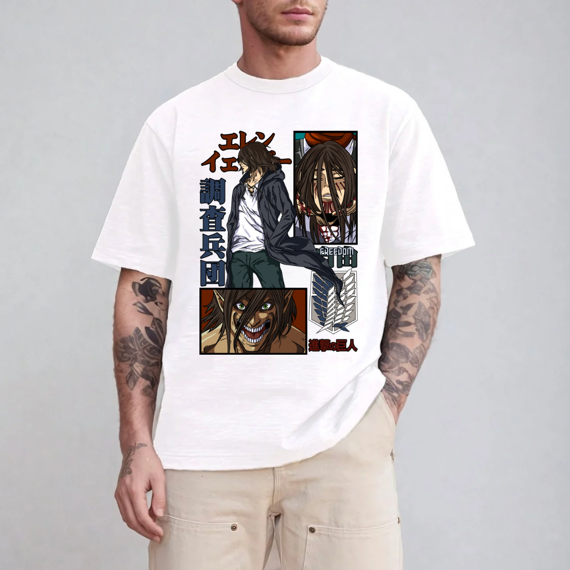 Eren AOT Long Hair DTF Transfer