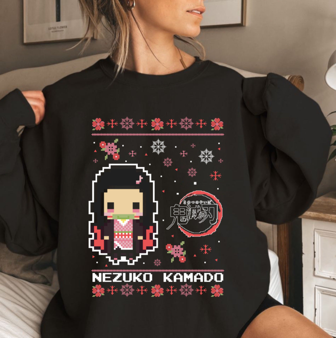 Nezuko Christmas Sweater DTF Transfer