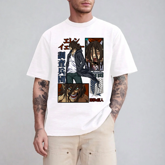 Eren AOT Long Hair DTF Transfer