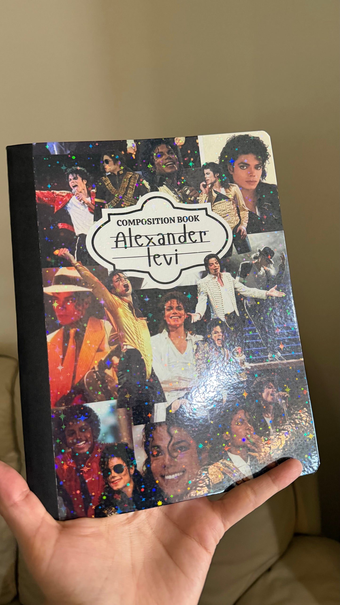 Michael Jackson Composition book Wide Ruled