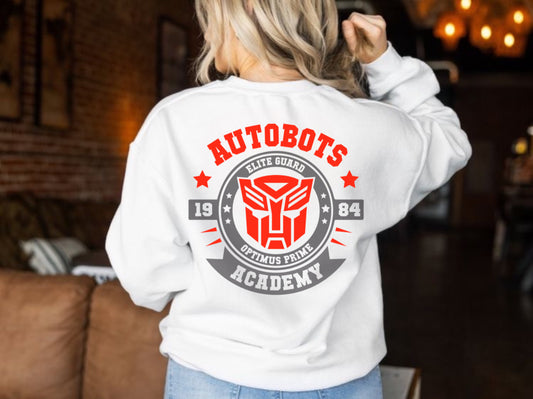 Auto Bots Academy DTF full color transfer