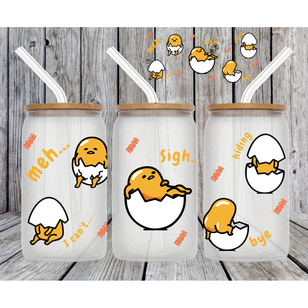 Gudetama UV DTF transfer Sticker