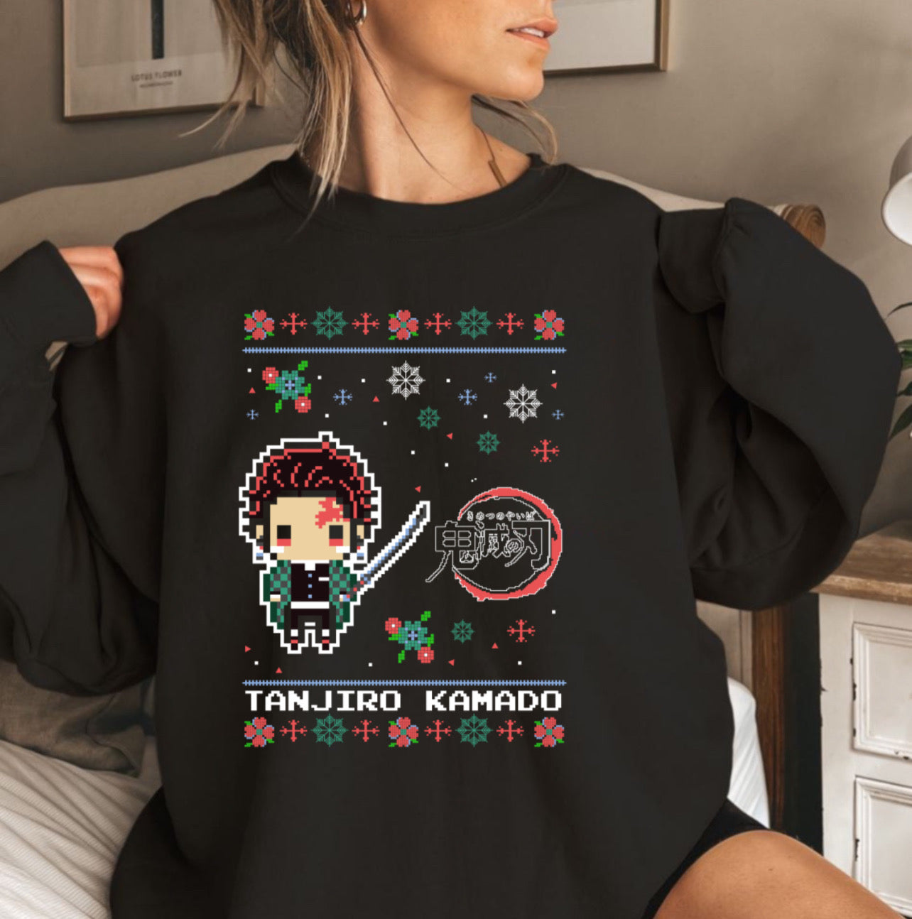 Tanjiro Christmas Sweater DTF Transfer