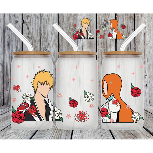 Ichigo & Orihime UV DTF transfer Sticker