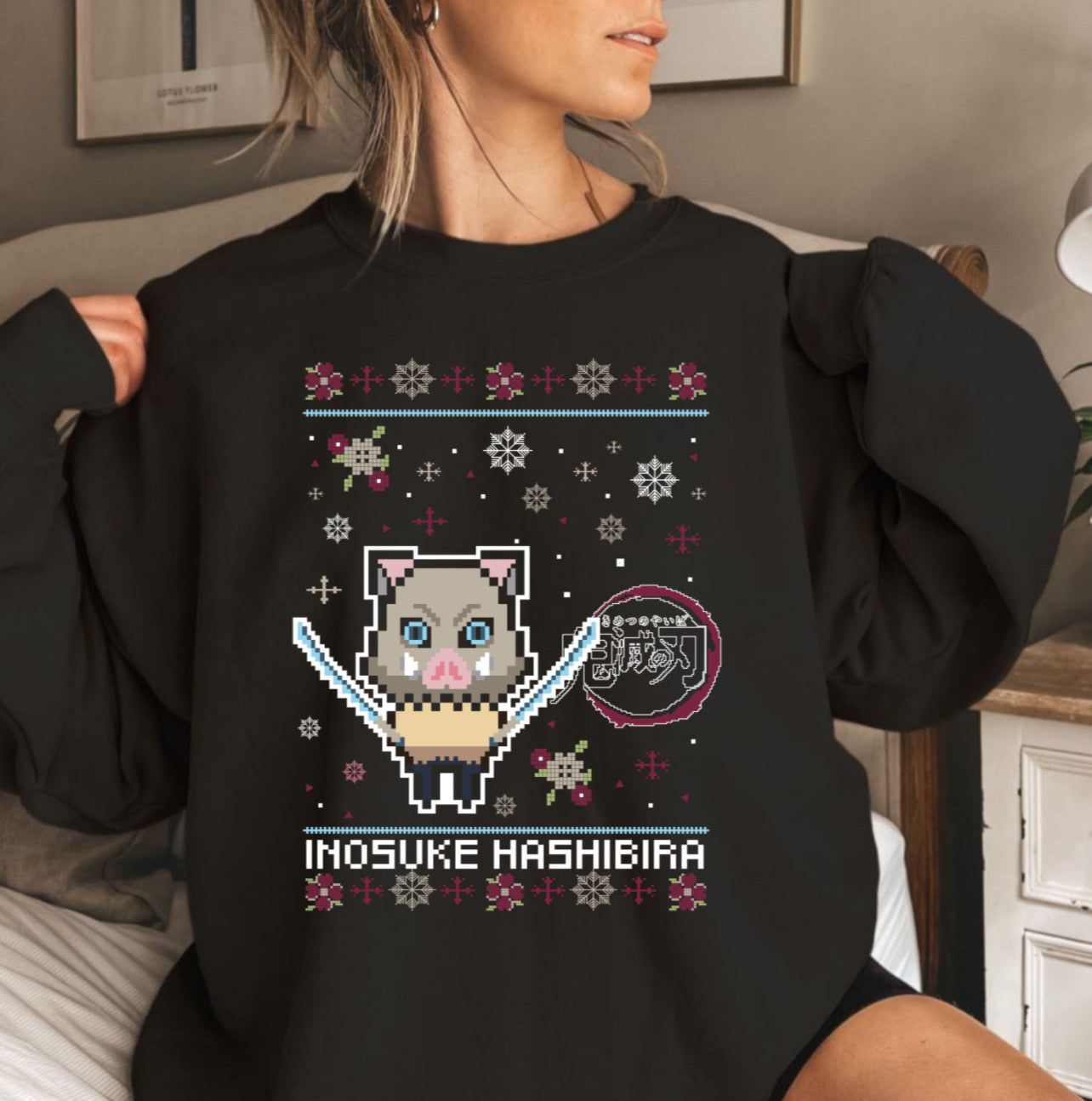 Inosuke Christmas Sweater DTF Transfer