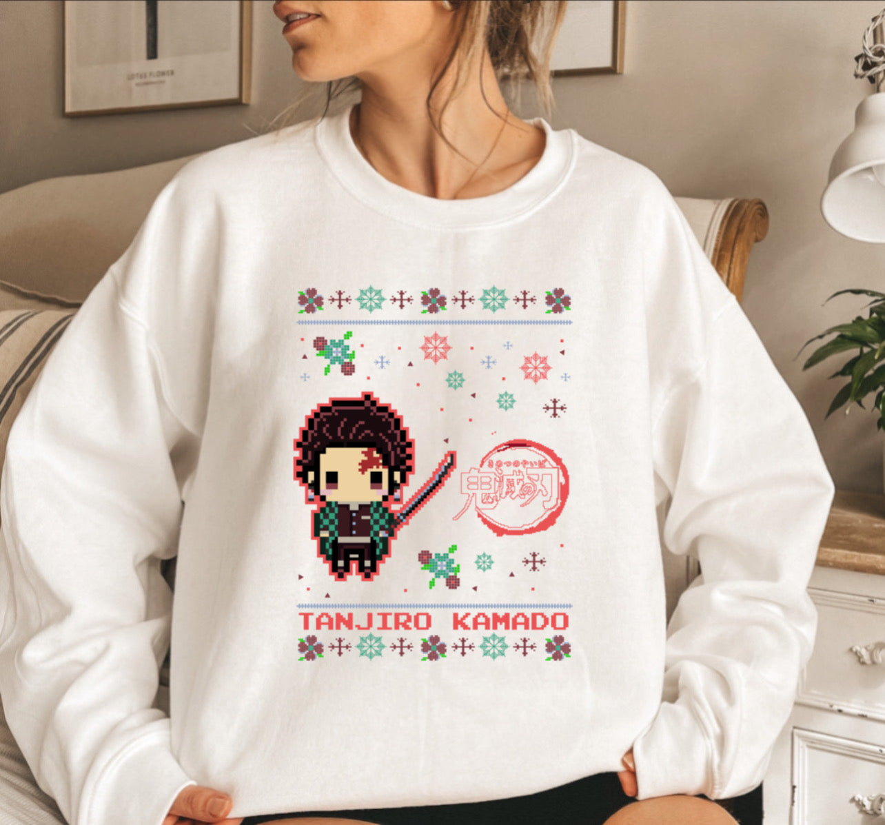 Tanjiro Christmas Sweater DTF Transfer