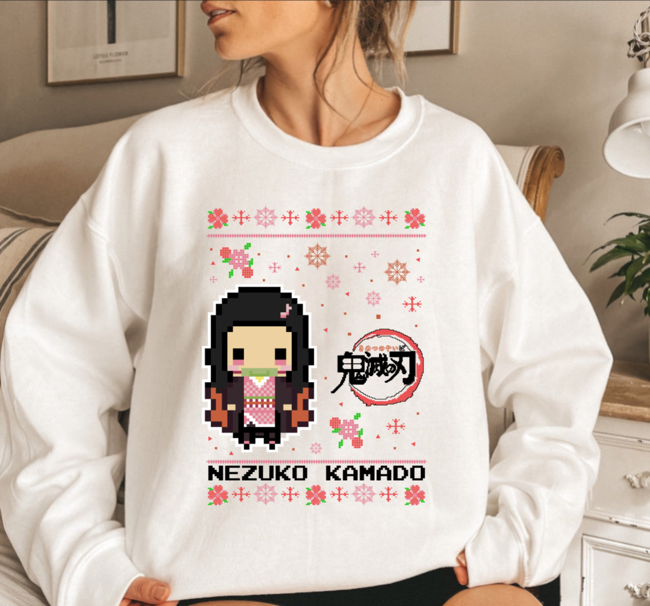 Nezuko Christmas Sweater DTF Transfer