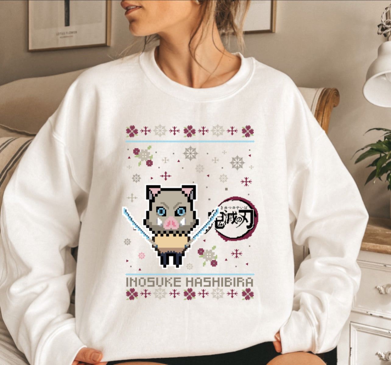 Inosuke Christmas Sweater DTF Transfer