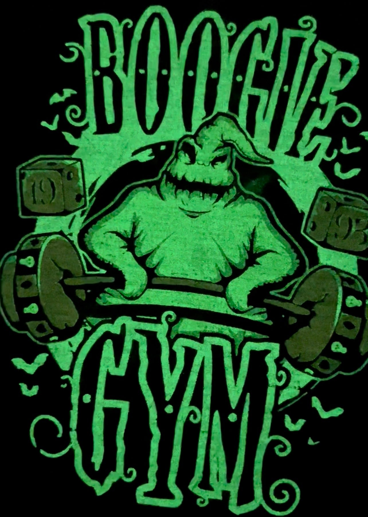 Boogie Gym DTF Glow in the dark transfer