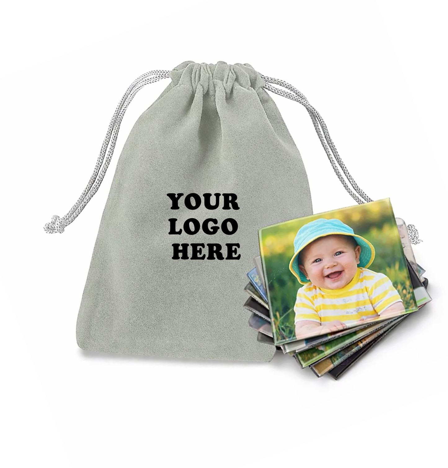 Custom Logo Velvet Pouches – Full Color