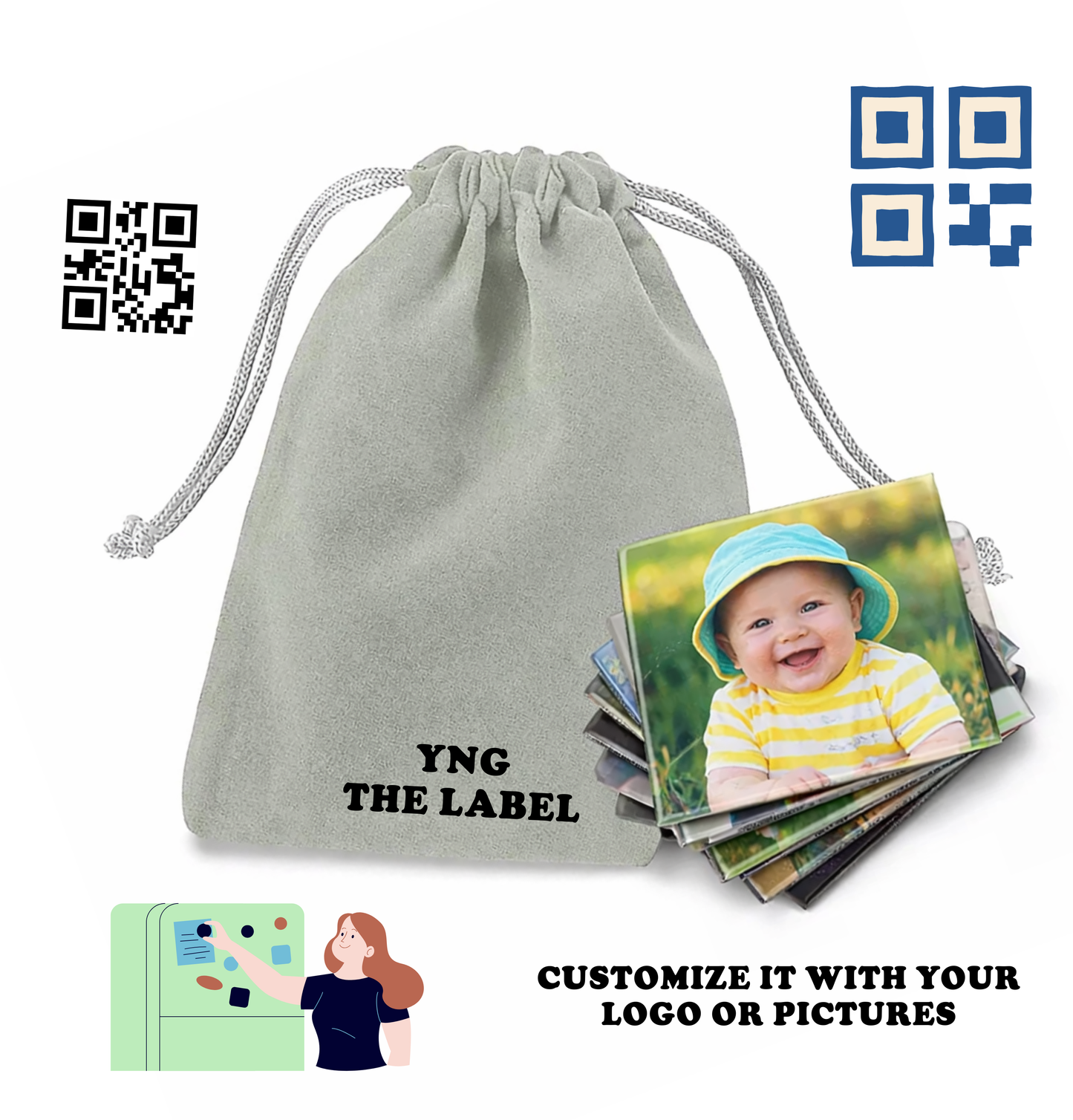 Custom Logo Velvet Pouches – Full Color