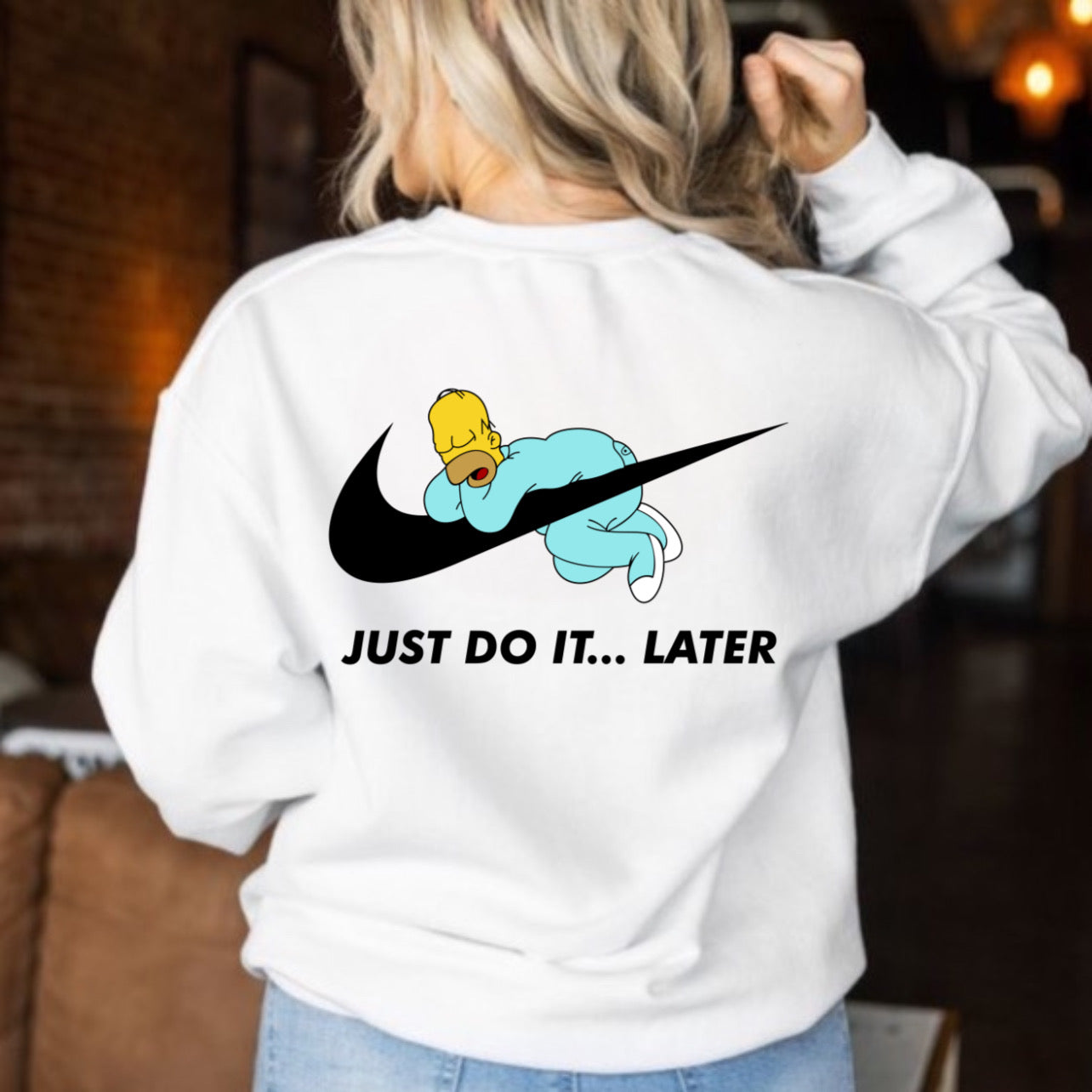 Just Do It Later H. DTF full color transfer