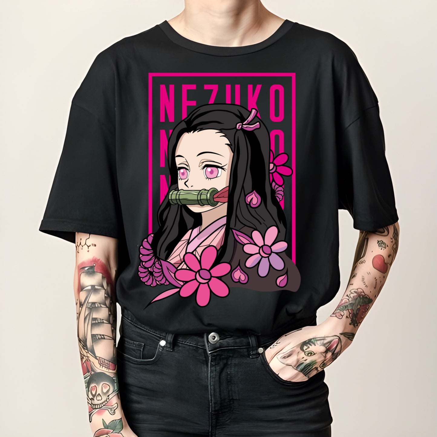 Nzuko Flowers DTF full color transfer