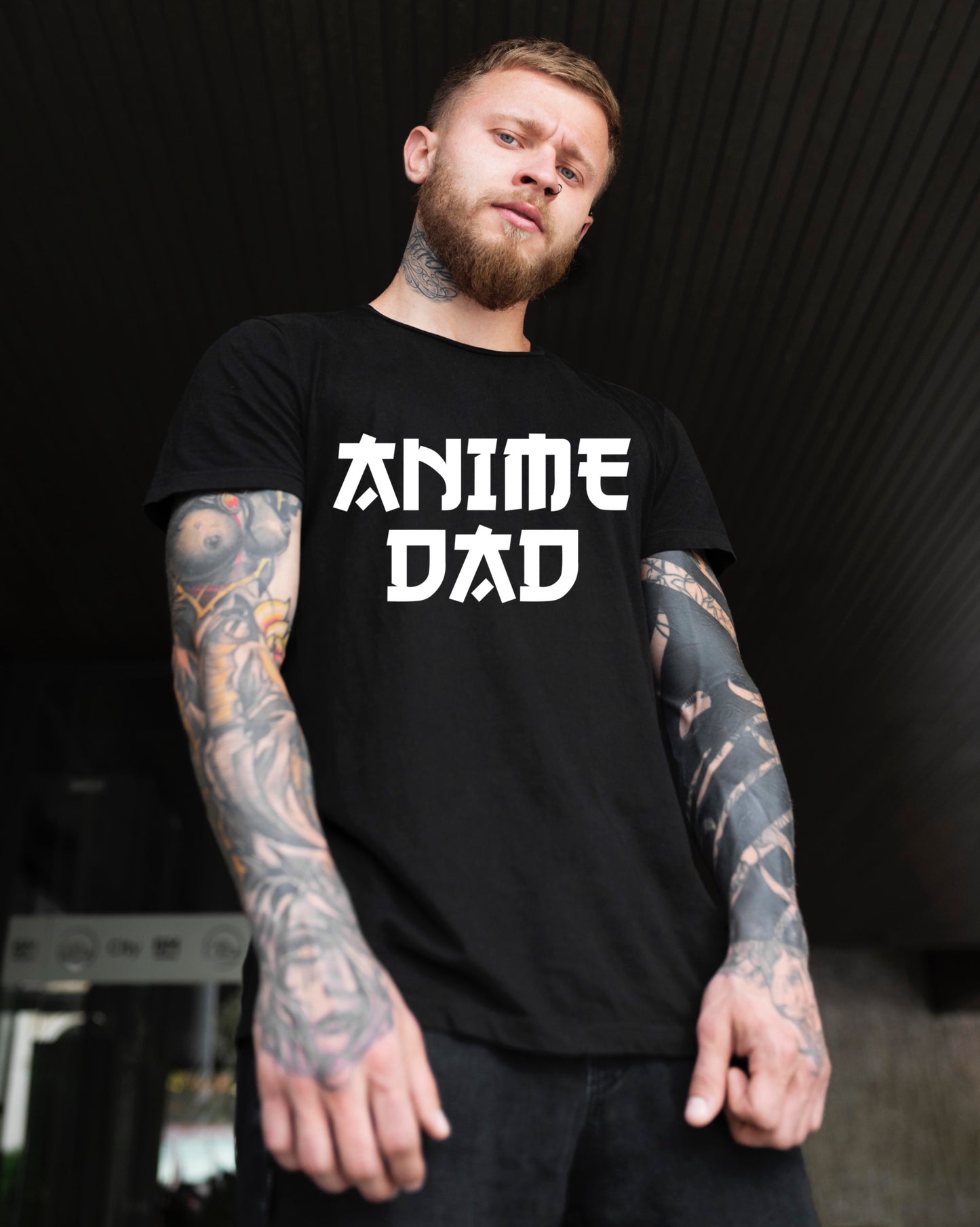 Anime Dad DTF full color transfer