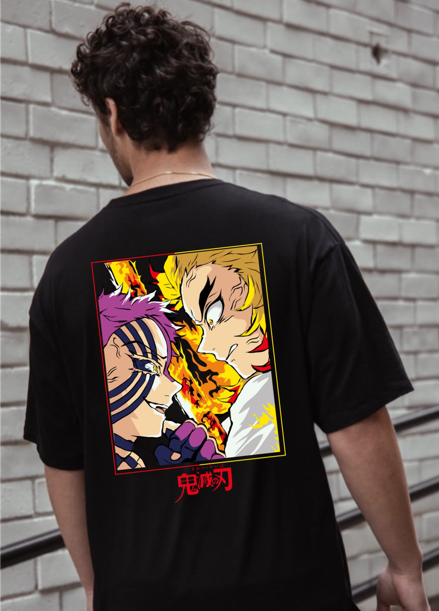 Rengoku VS Akaza DTF full color transfer