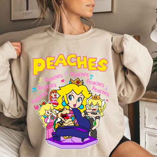 Peaches DTF full color transfer