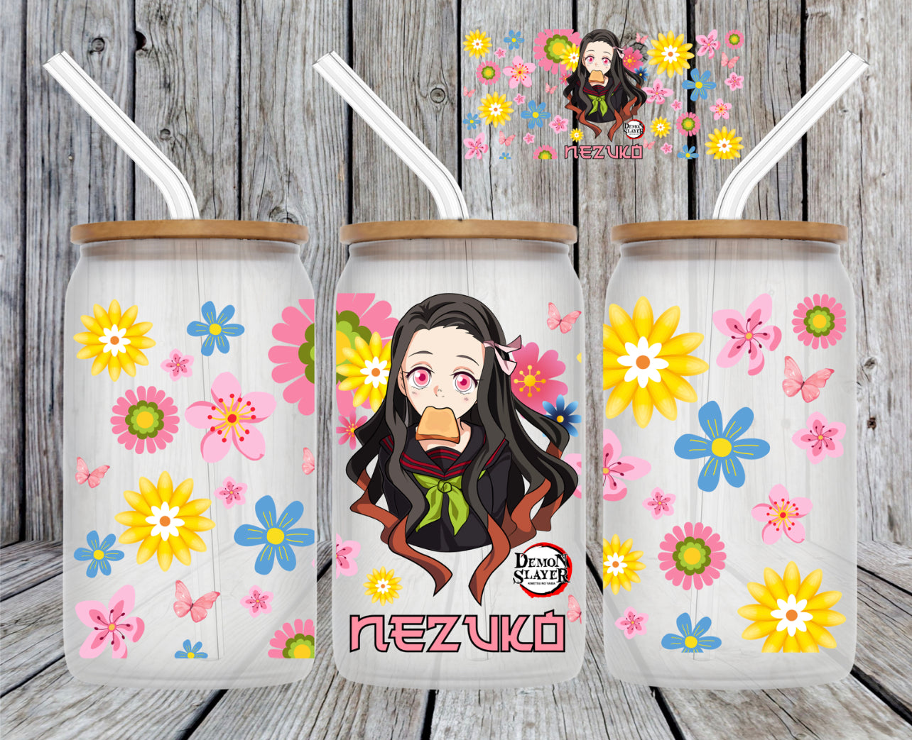 Kawaii Nezuko UV DTF transfer Sticker