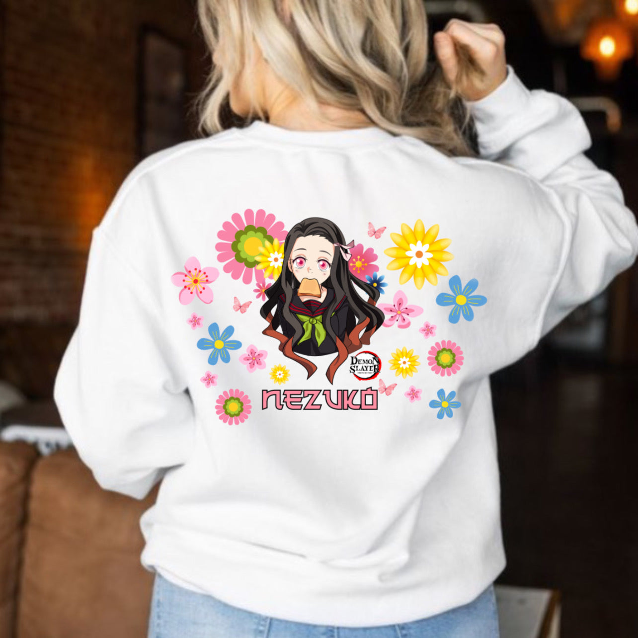 Kawaii Nezuko DTF full color transfer