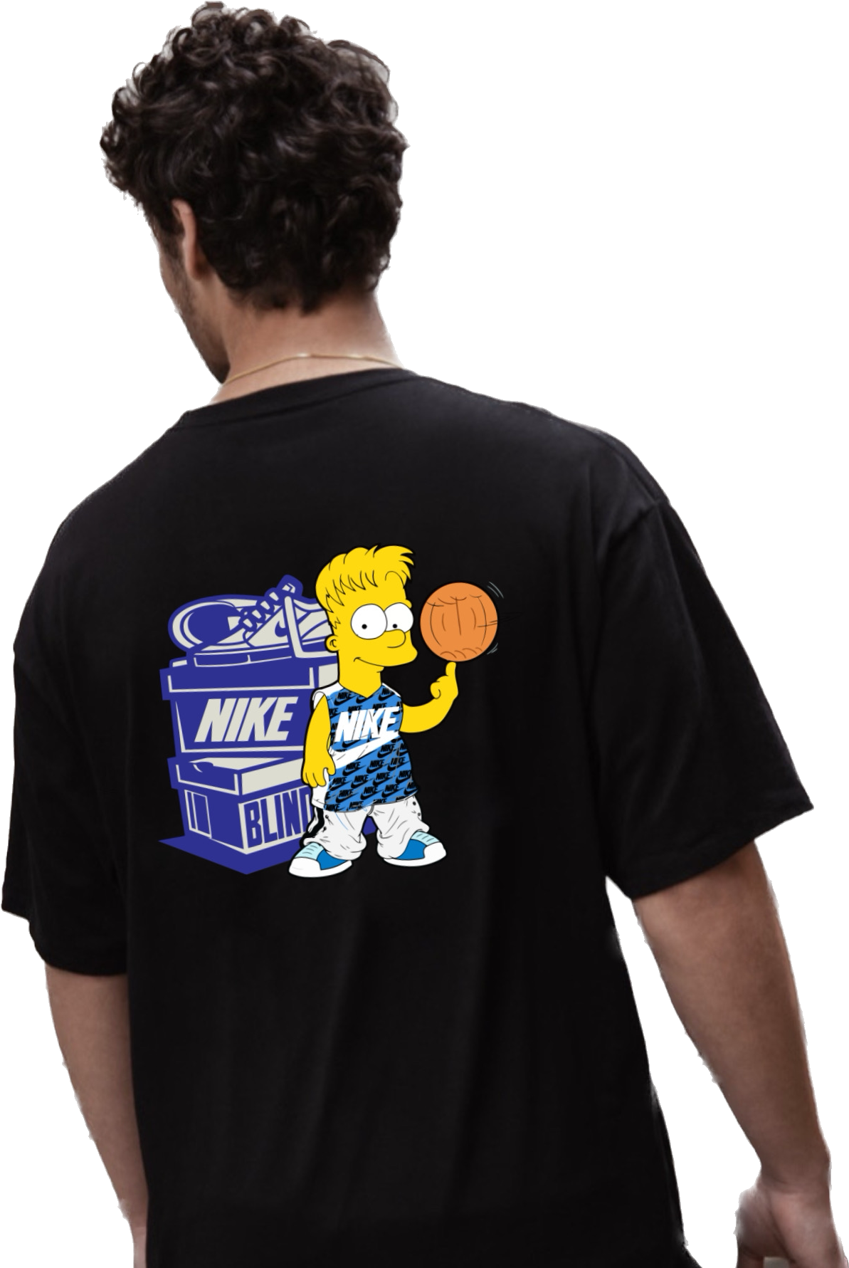 Yellow kid basketball DTF full color transfer