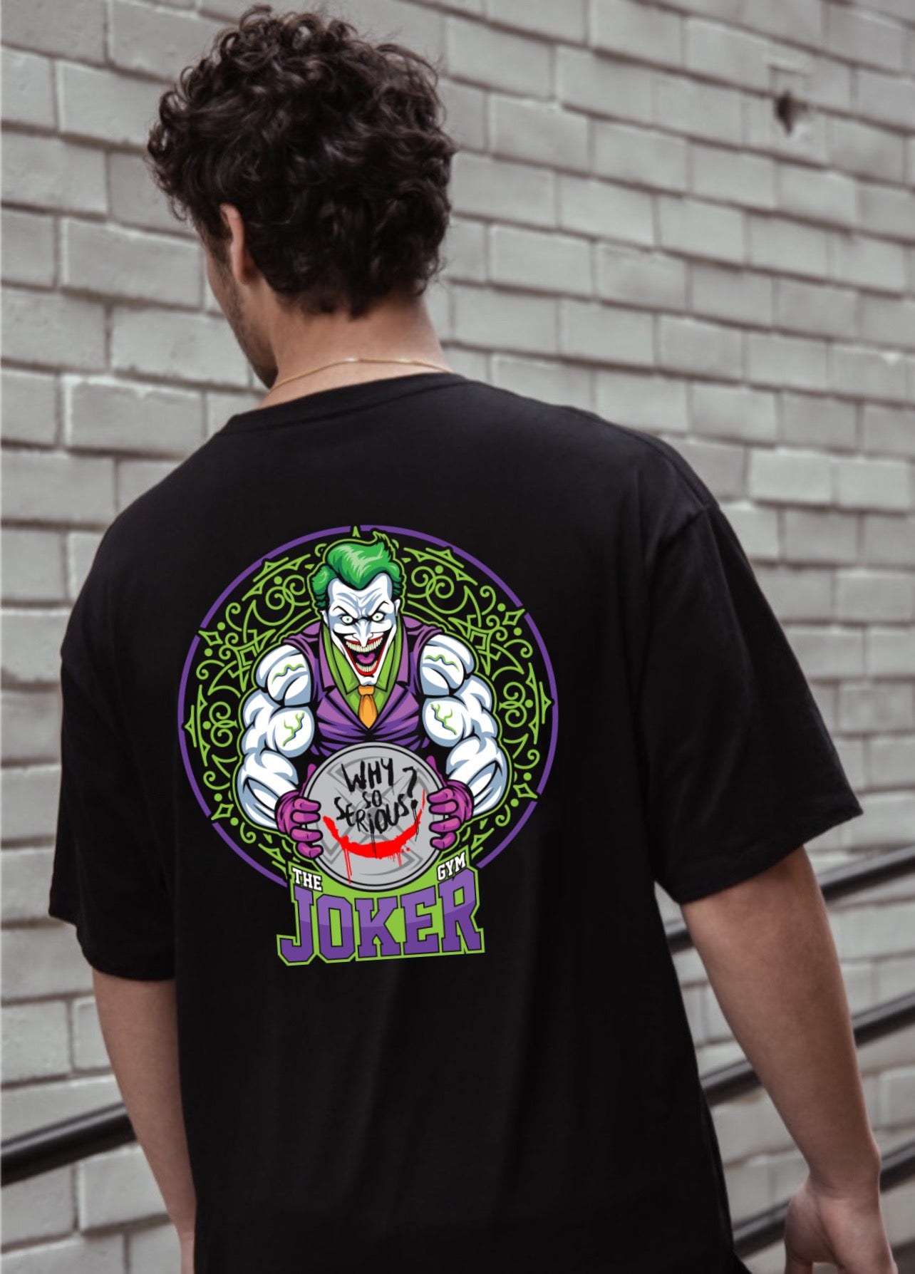 Why So Serious Gym DTF full color transfer