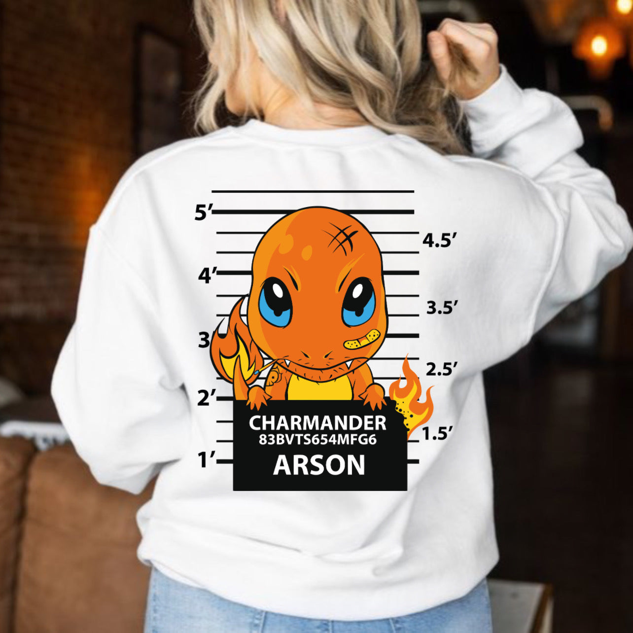 Pkmn Criminal Arson  DTF full color transfer