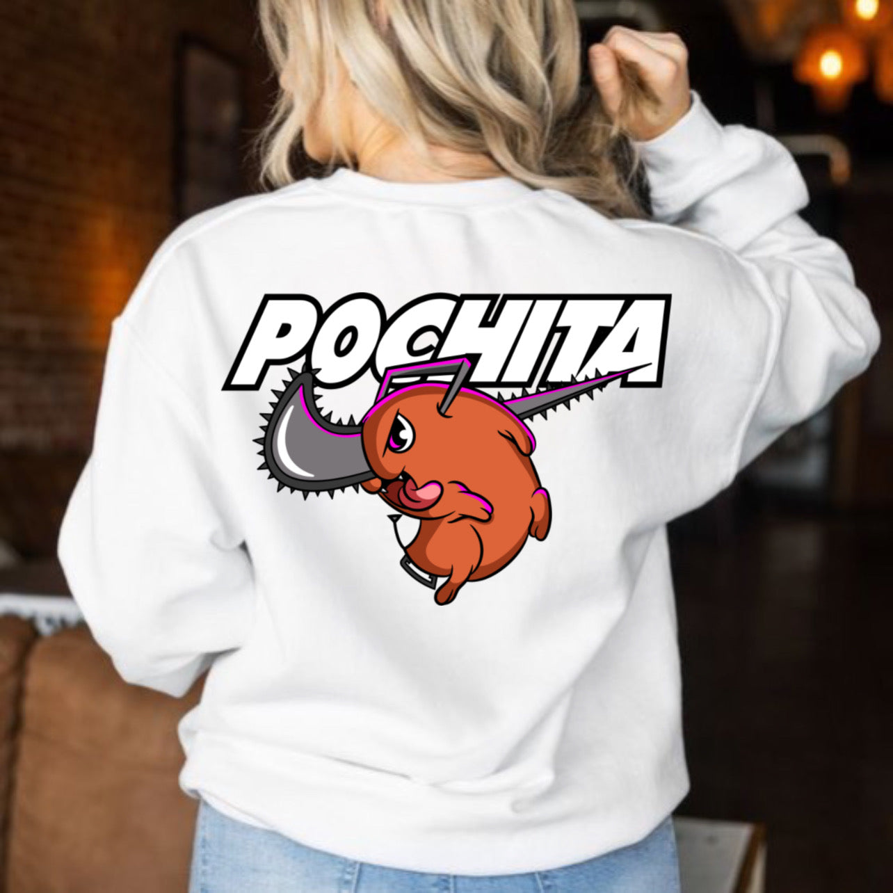 Pochita Checkmark DTF full color transfer