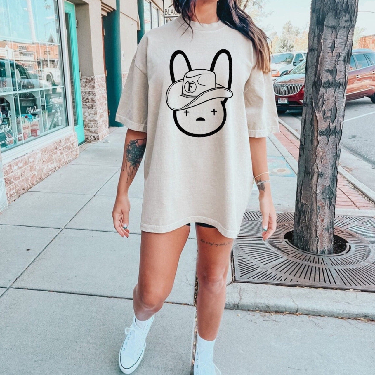 Bunny logo Unisex T shirt